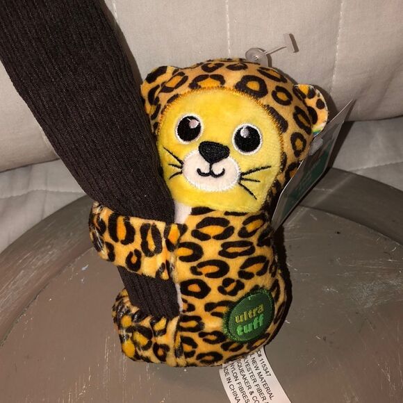 PetShoppe Cuddle Tug Dog Pet Squeaky Leopard Teddy Tree Hugging Toy - Picture 3 of 12